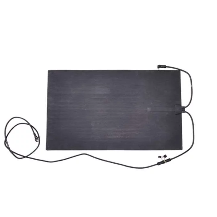 QH Verwarmde bureau-onderlegger 40 × 80 cm - Zwart