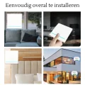 VH Control RF Home combi - Enkele schakelaar met draadloze switch zwart touch - Afbeelding 9