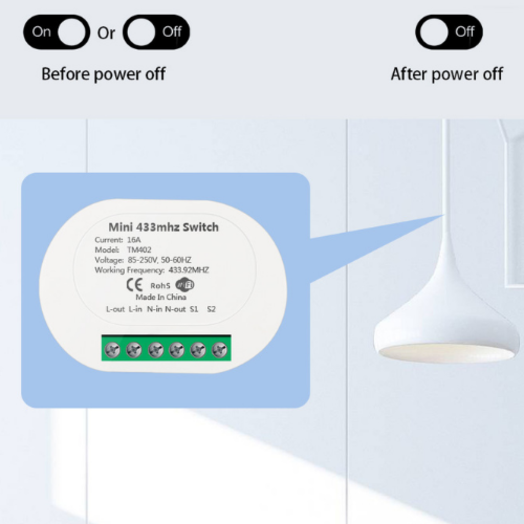 vh-control-rf-home-combi-enkele-schakelaar-met-draadloze-switch-voor-na VH Control RF Home combi - Enkele schakelaar met draadloze switch zwart touch - Afbeelding 10