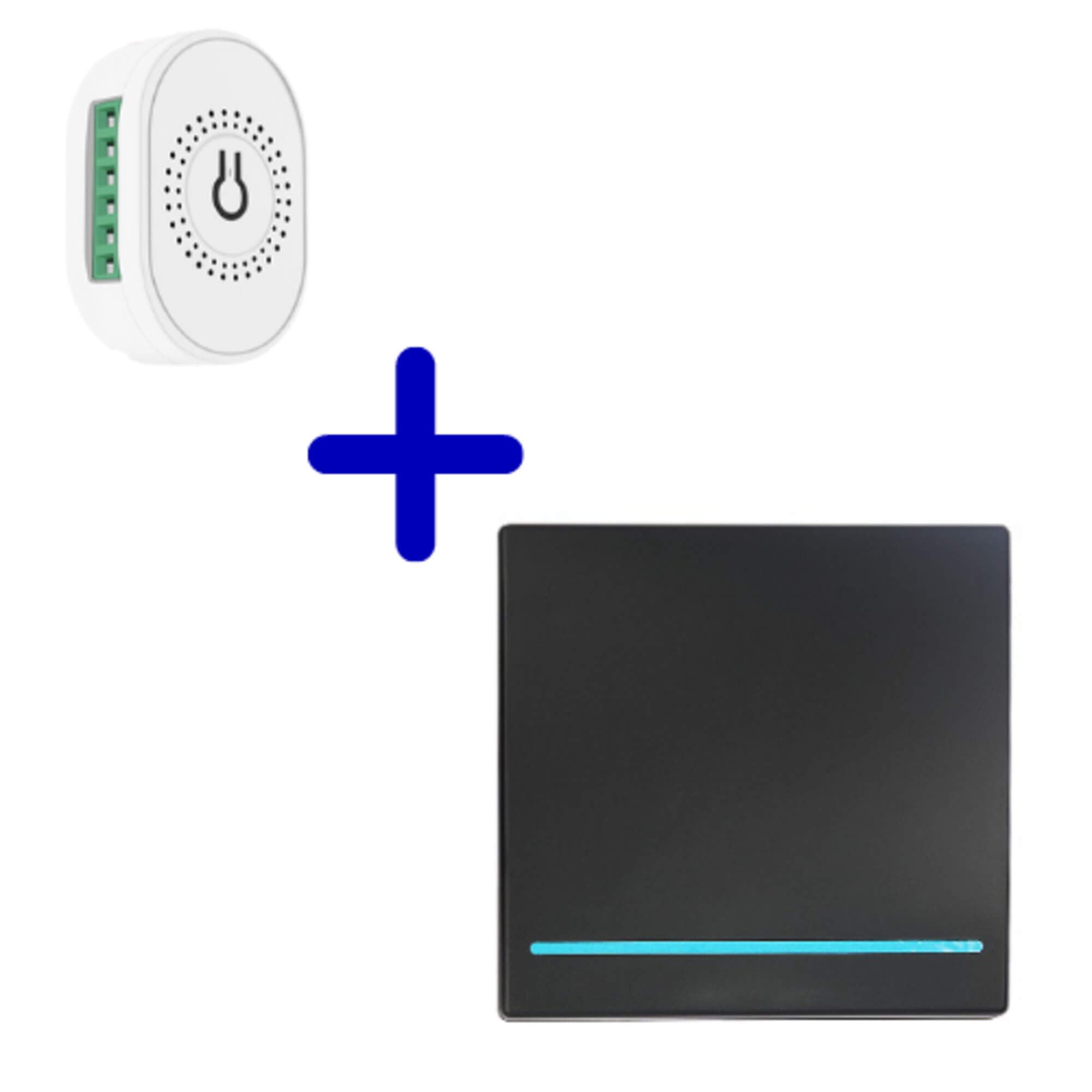 vh-control-rf-home-combi-enkele-schakelaar-met-draadloze-switch-zwart VH Control RF Home combi - Enkele schakelaar met draadloze switch zwart touch - Afbeelding 3